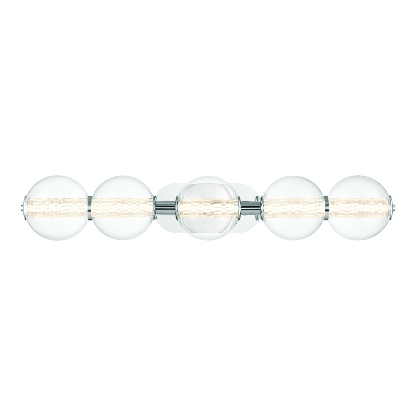 Atomo LED Wall Light in Chrome (5-Light).