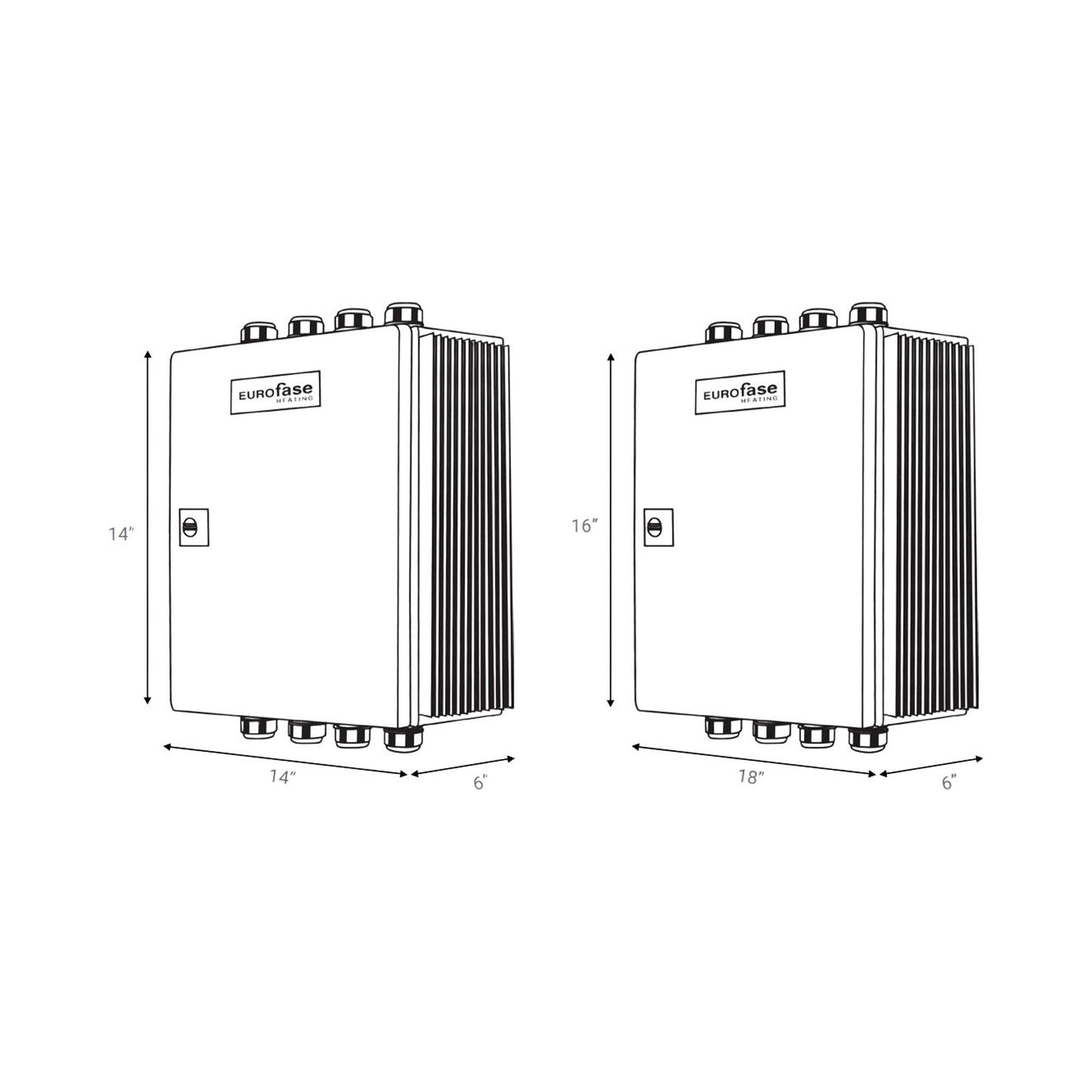 Electrical Multiple Control Box - line drawing.