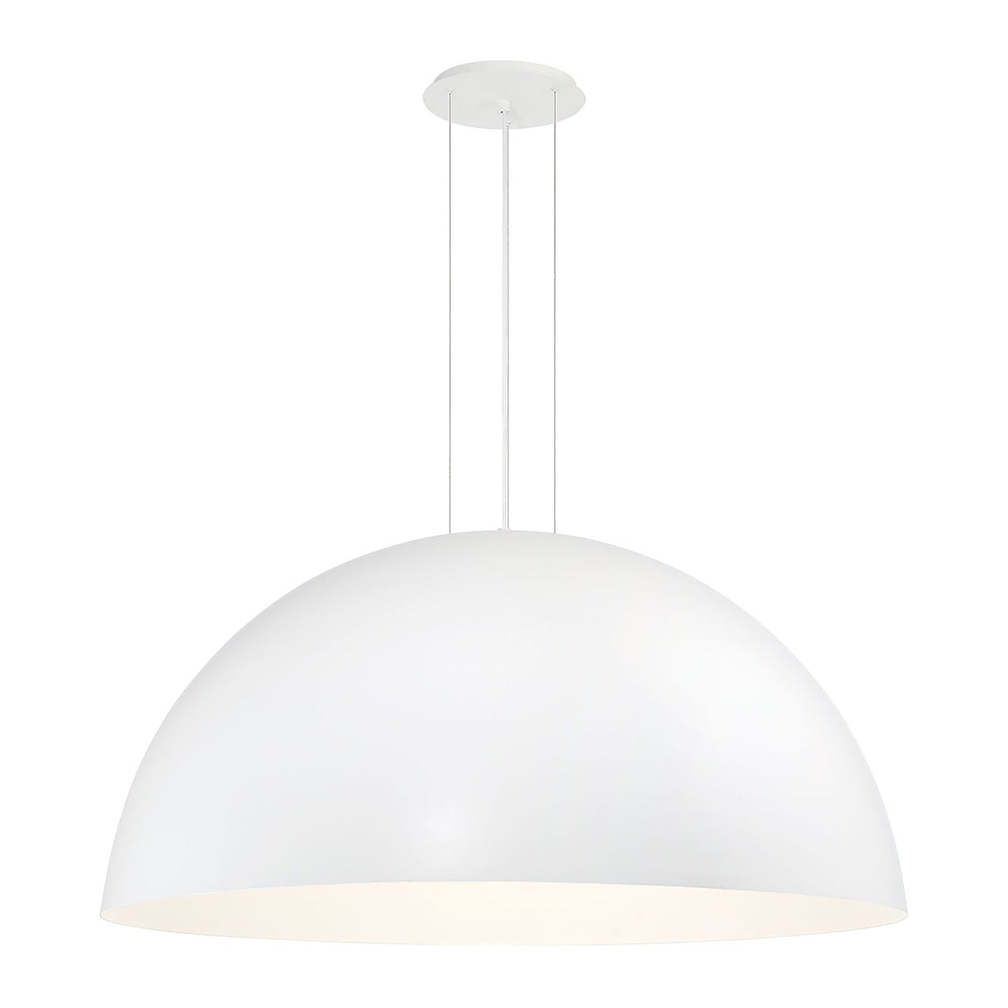 Laverton LED Pendant Light in White/White (Large).