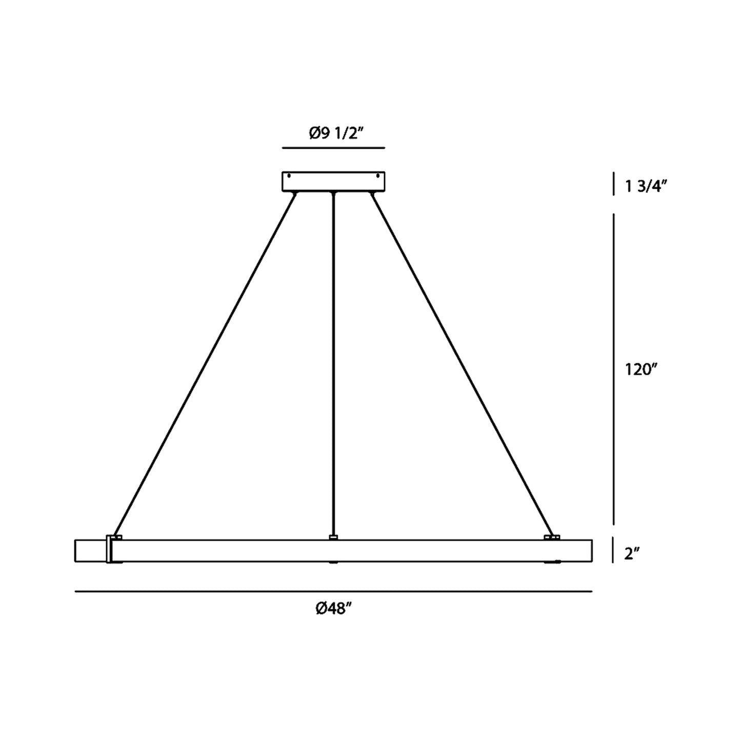 Mucci LED Pendant Light - line-drawing.