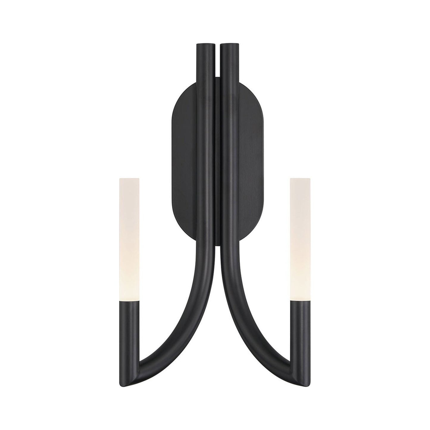 Olette LED Wall Light in Matte Black.