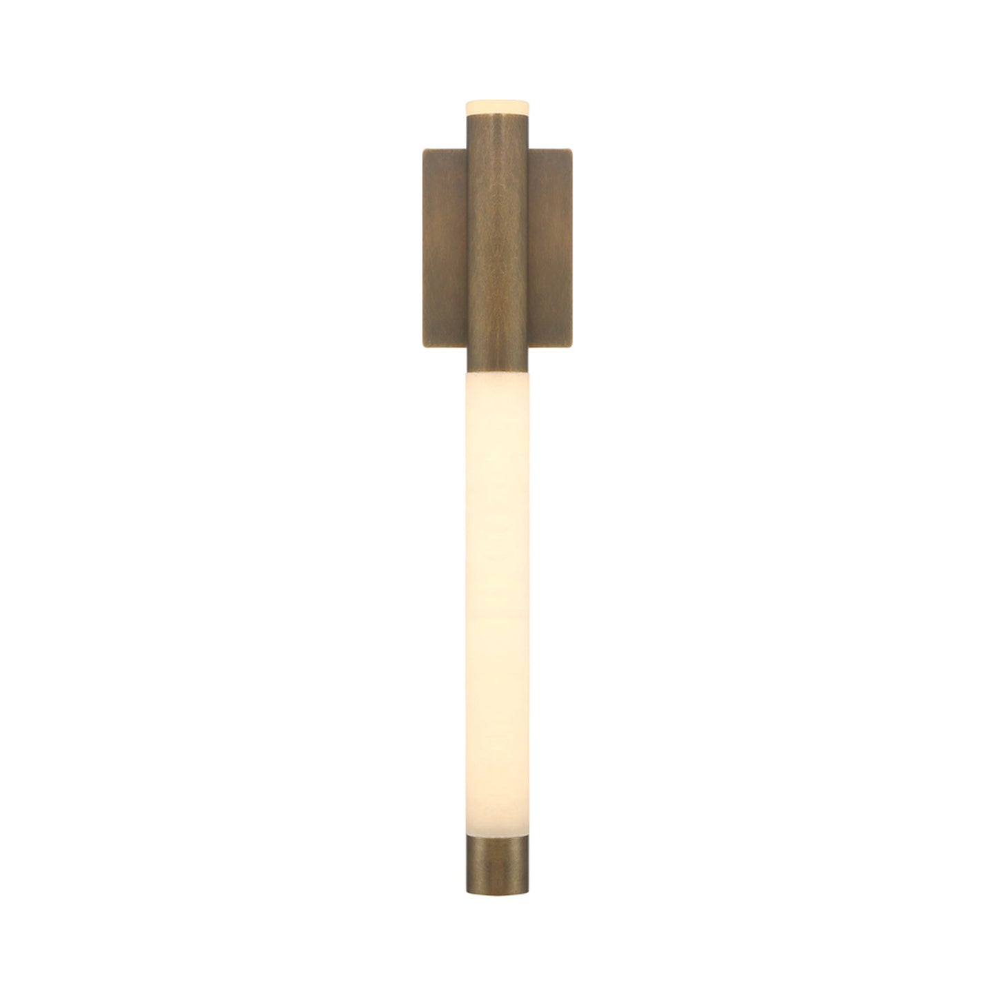 Ronda LED Wall Light in Weathered Brass (24.5-Inch).