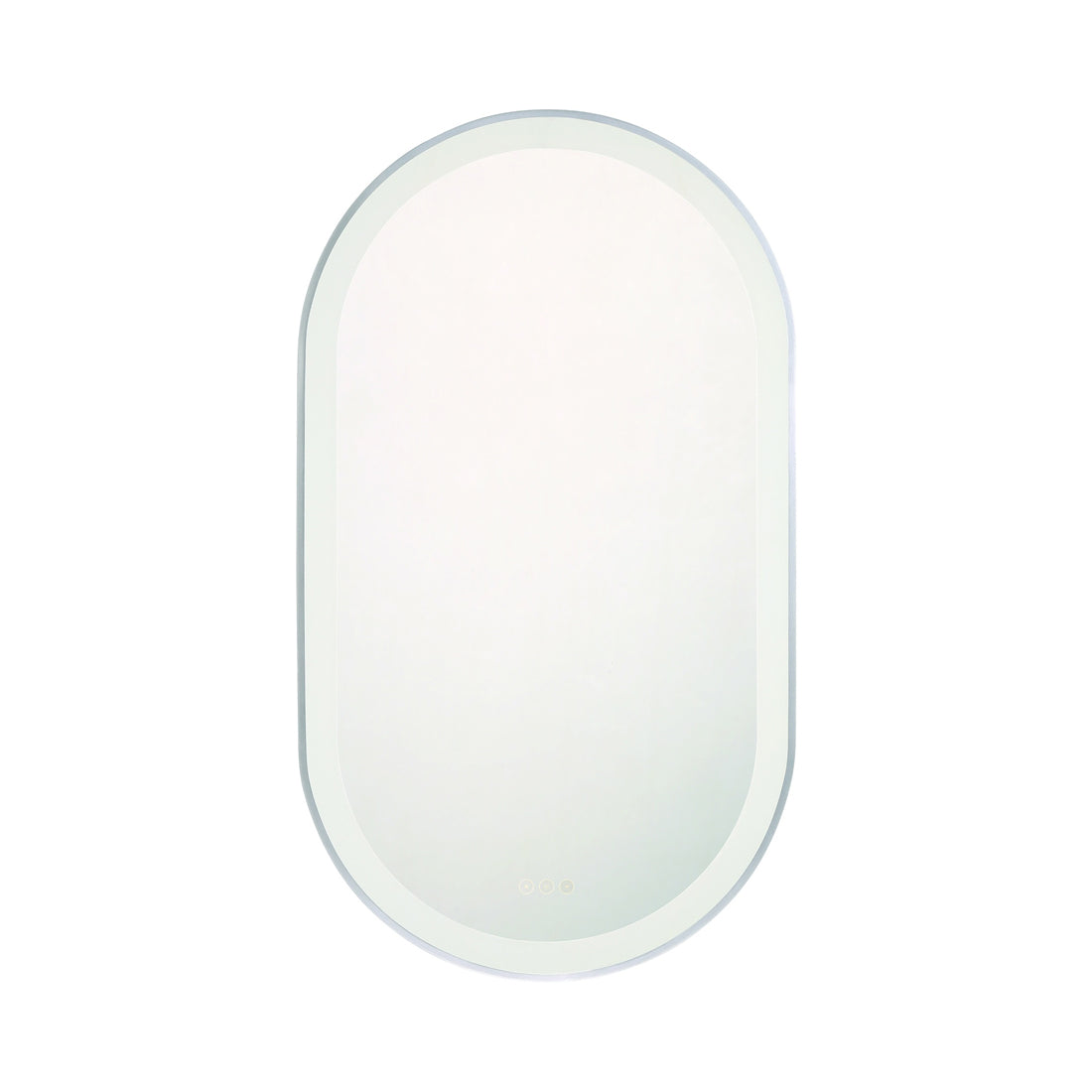 Sara LED Wall Mirror in Silver (42-Inch).