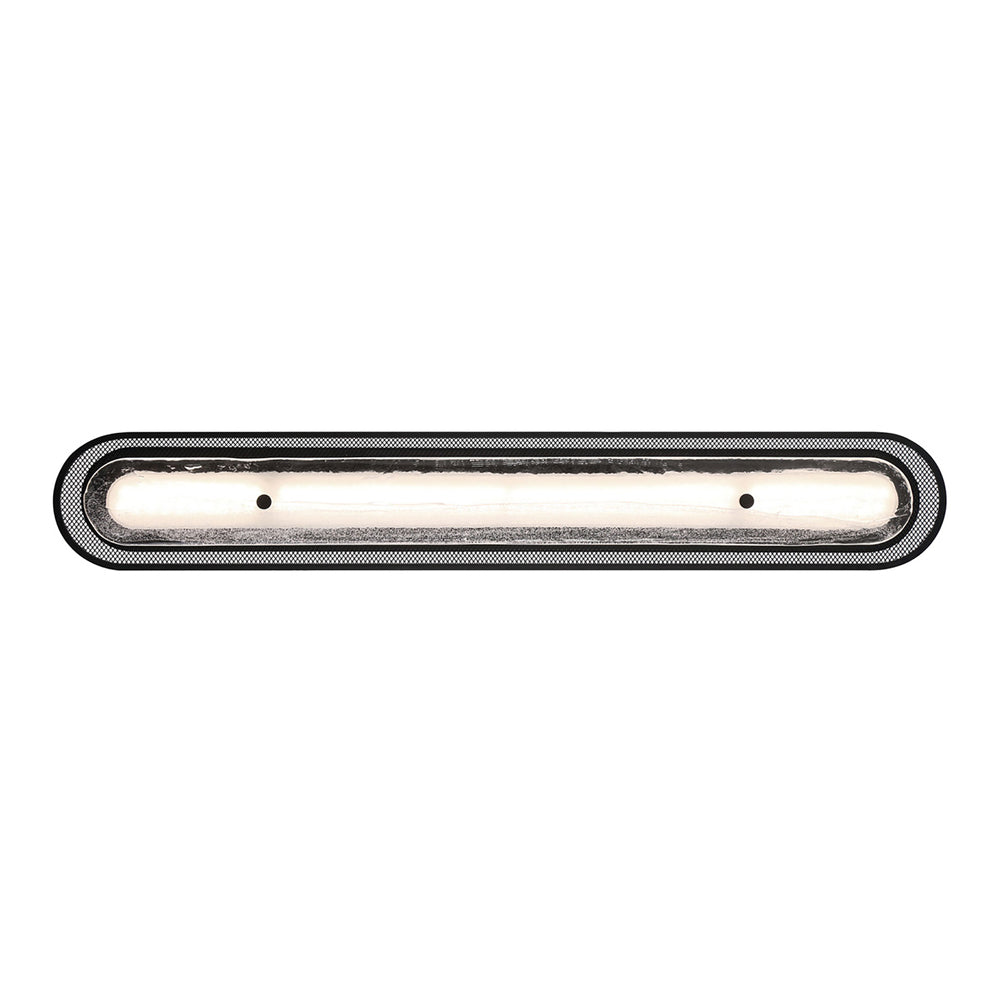 Tramore LED Wall Light in Matte Black (Glass/38-Inch).