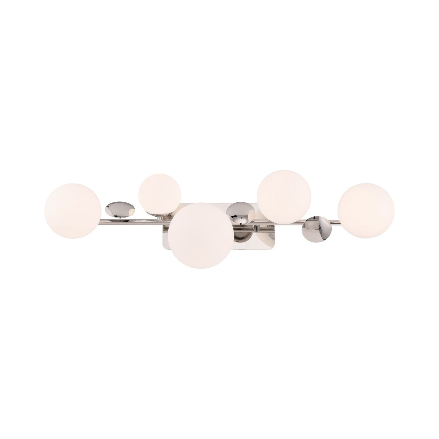 Vine LED Bath Vanity Light in Polished Nickel (5-Light).