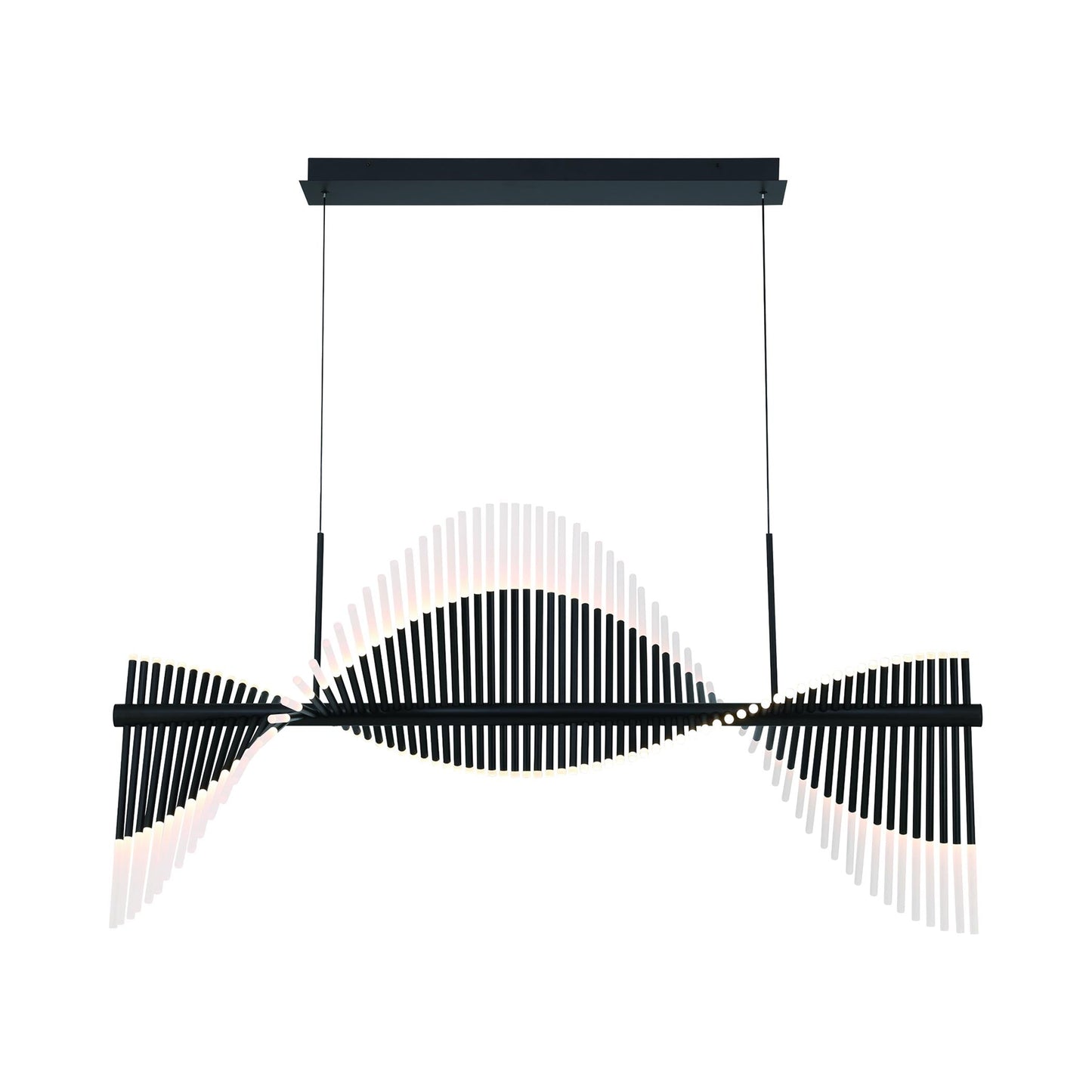 Voltik LED Chandelier in Black (Large).