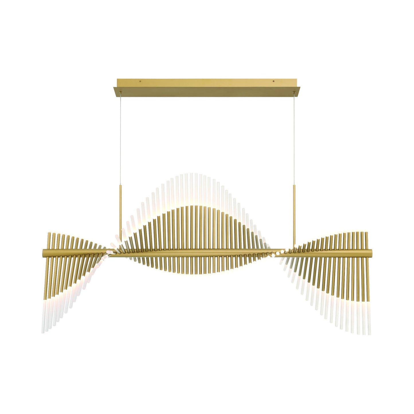 Voltik LED Chandelier in Gold (Large).