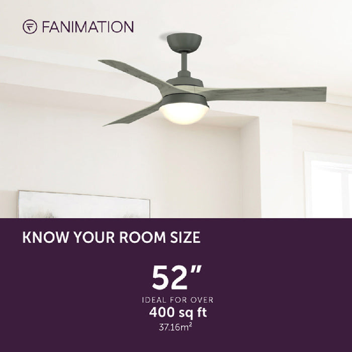 Barlow Indoor / Outdoor LED Ceiling Fan in Detail.