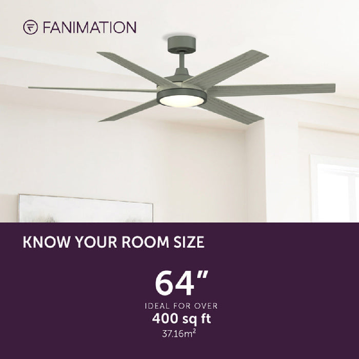 Brawn Indoor / Outdoor LED Ceiling Fan in Detail.