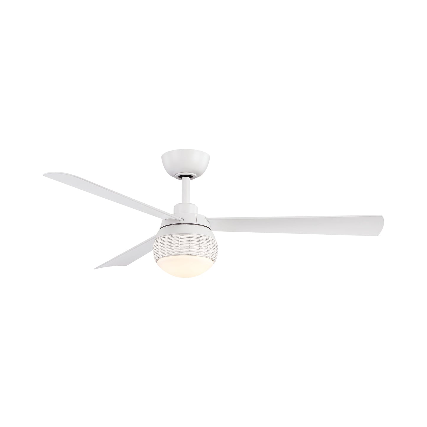 Paget Indoor / Outdoor LED Ceiling Fan in Matte White.