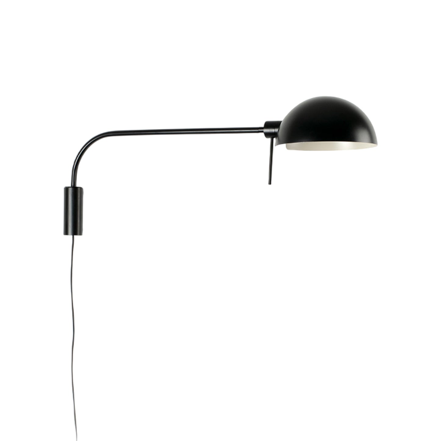 Dominica Arm Wall Light in Black (34.88-Inch).