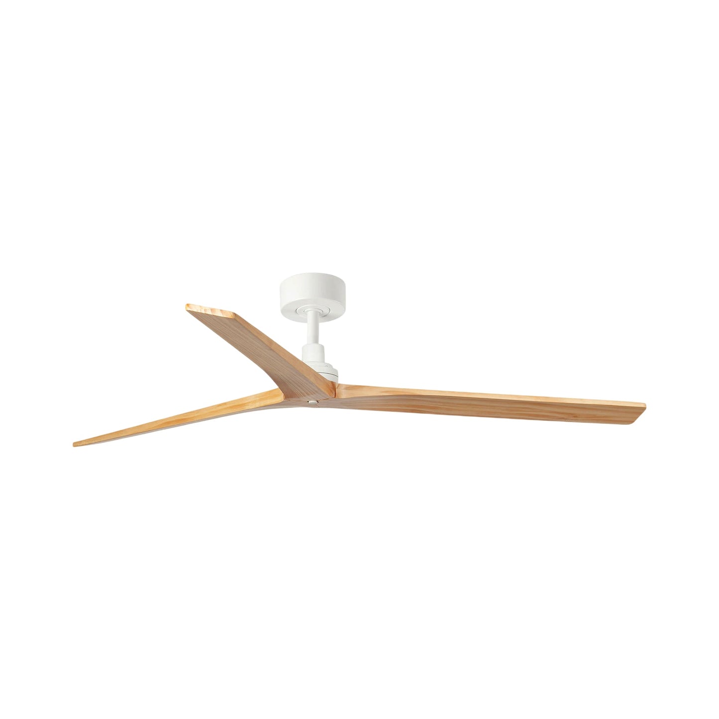 Klim Ceiling Fan in Matt White/Pine (Large/Without Light).