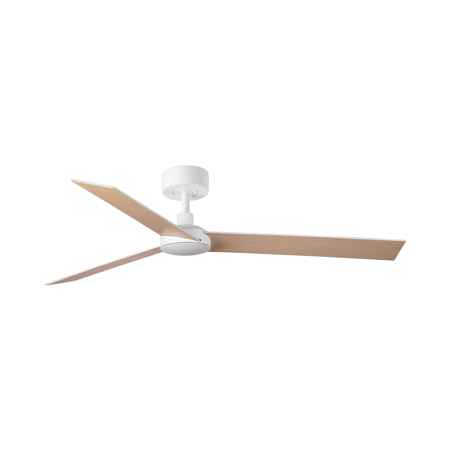 Rudder Ceiling Fan in Matt White (Without Light).