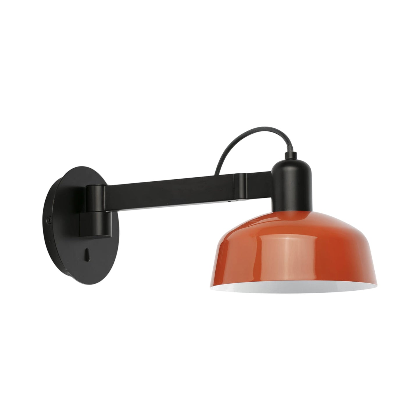 Tatawin Arm Wall Light in Gloss Reddish Orange (Steel).