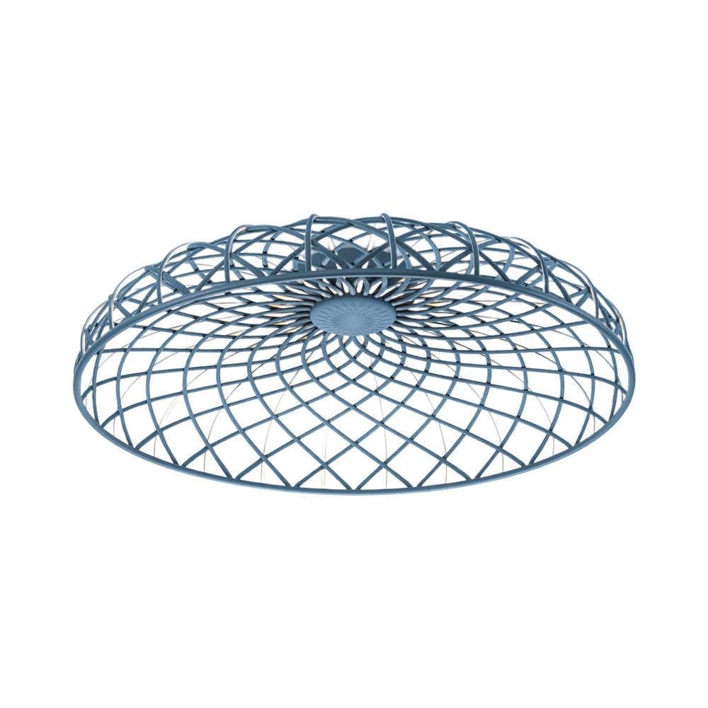 Skynest LED Semi FLush Mount Ceiling Light in Blue Tourmaline.