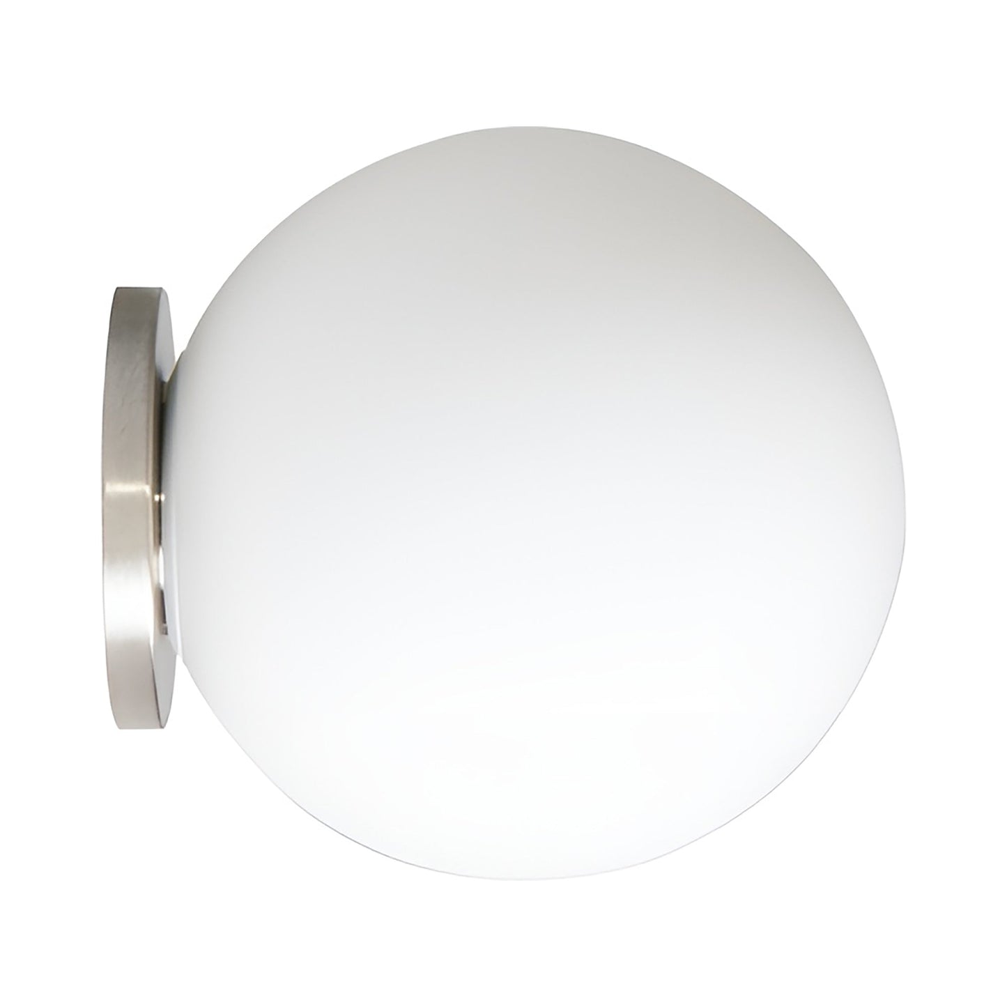 Pallina Ceiling / Wall Light in Satin Nickel.
