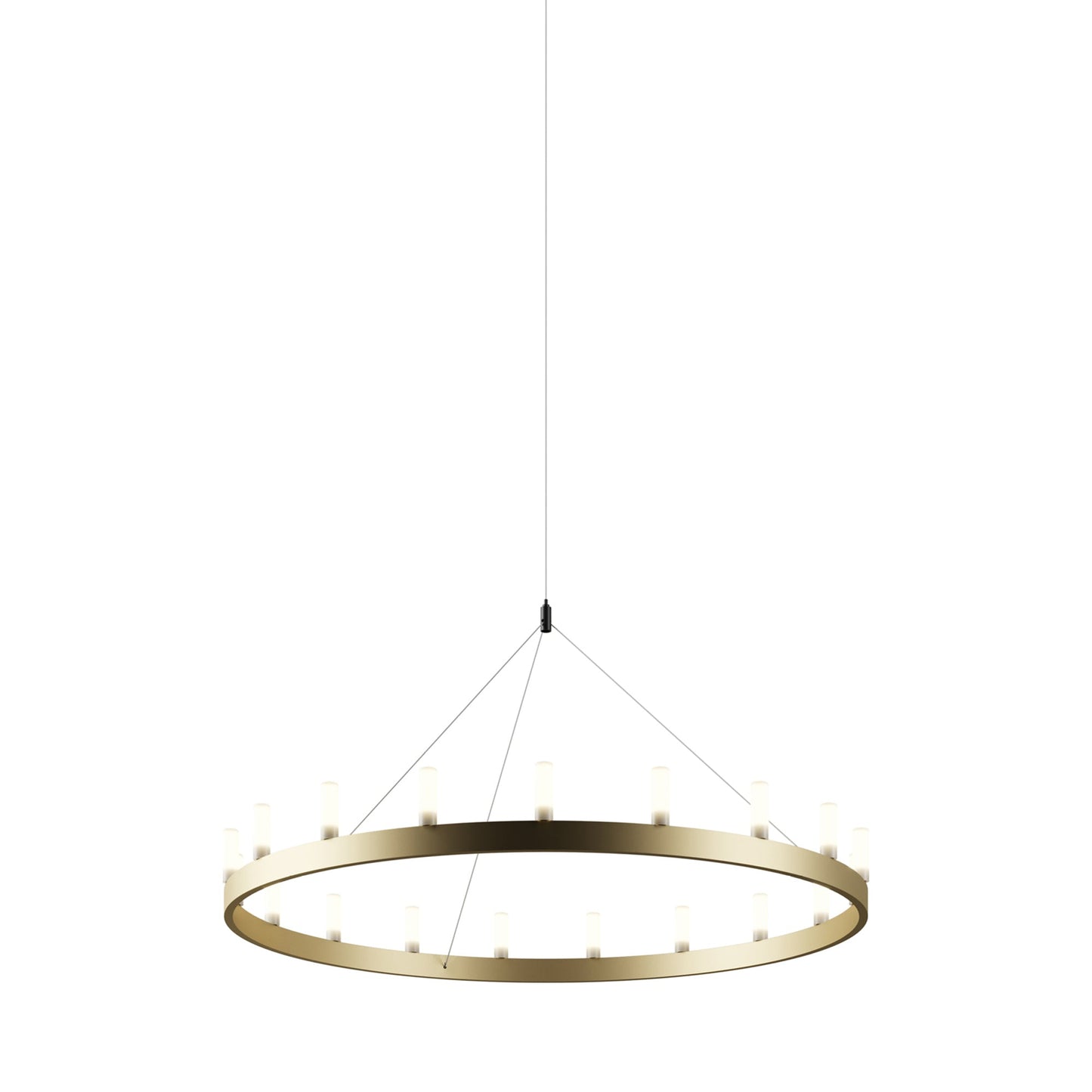 Chandelier in Gold and White (Medium).