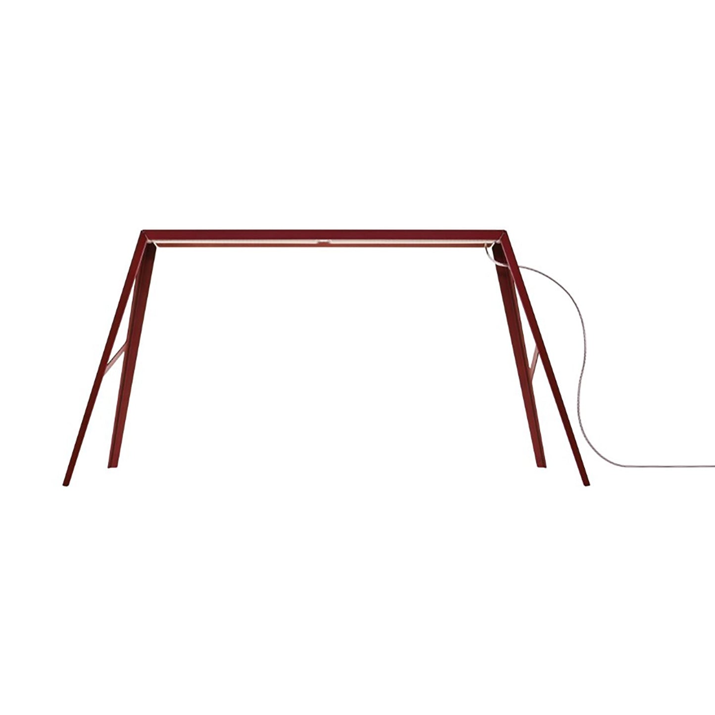 Bridge LED Table Lamp in Red (19.25-Inch).