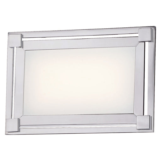 Framed LED Bath Vanity Light in Chrome.