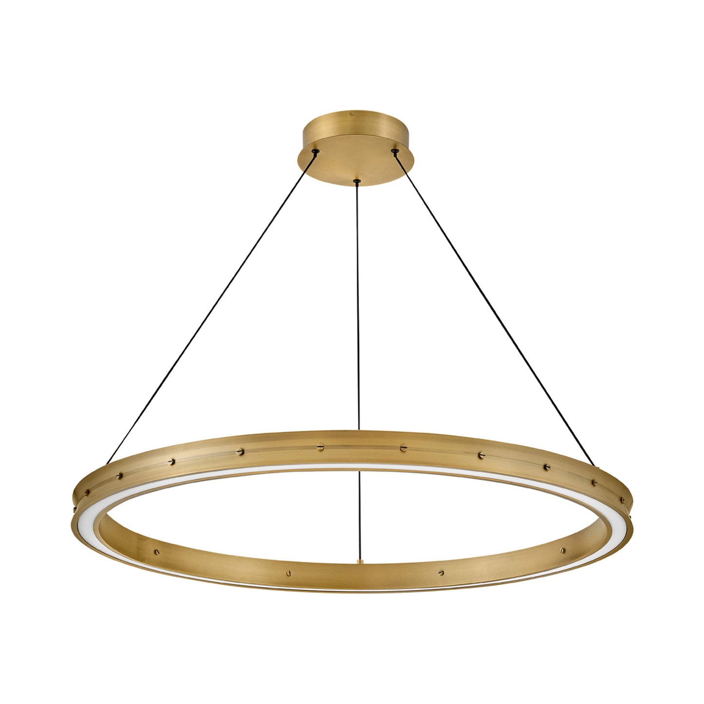 Althea LED Chandelier in Lacquered Brass (Large).
