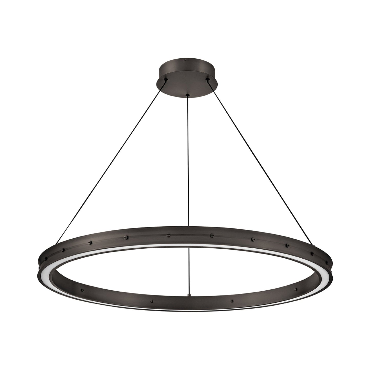 Althea LED Chandelier in Satin Black (Large).