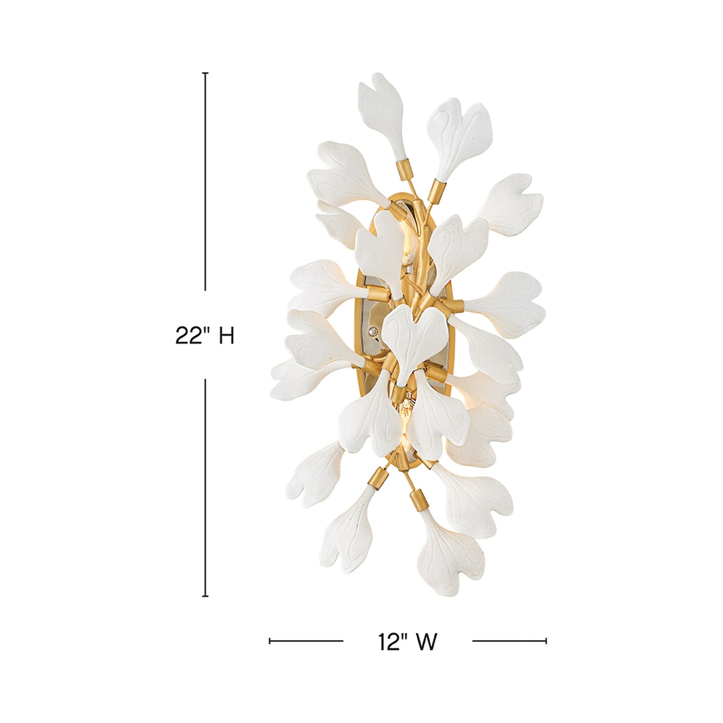 Audra Wall Light - line drawing.