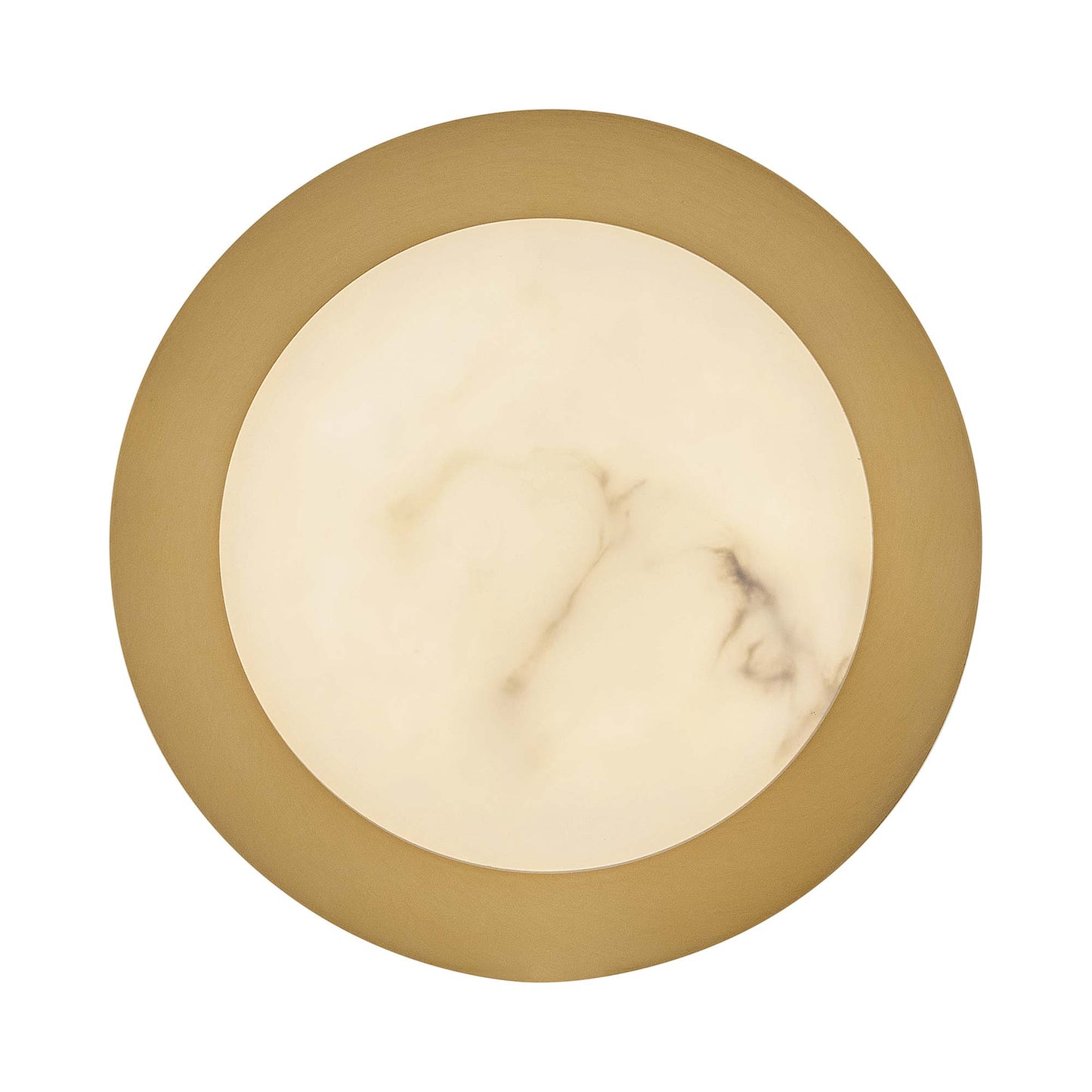 Cava LED Wall Light in Lacquered Brass.