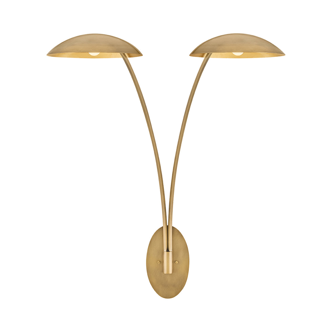 Glenn Wall Light in Gold Leaf.