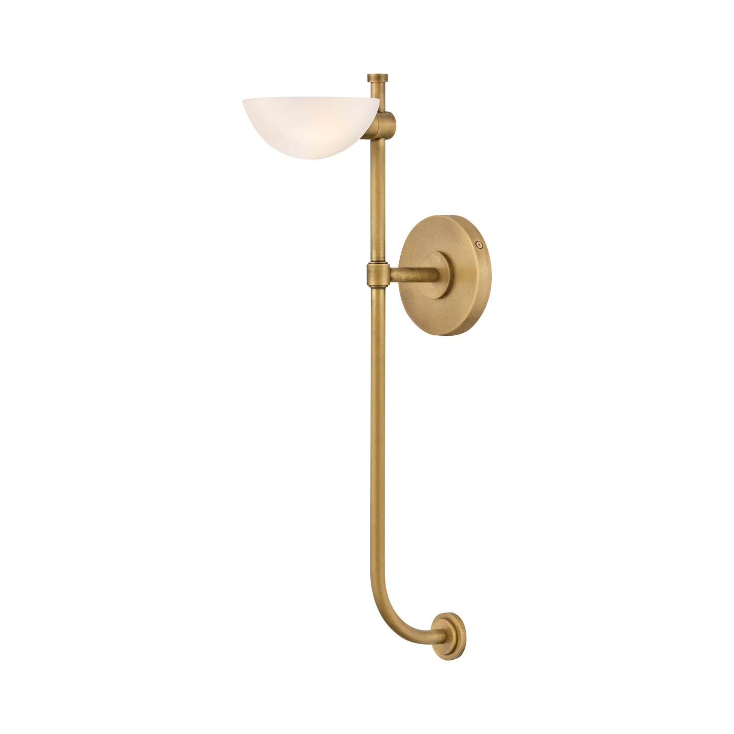 Merit Wall Light in Heritage Brass.