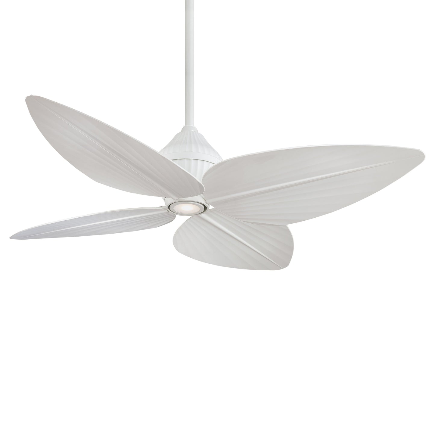 Gauguin Outdoor Ceiling Fan in Flat White/LED.