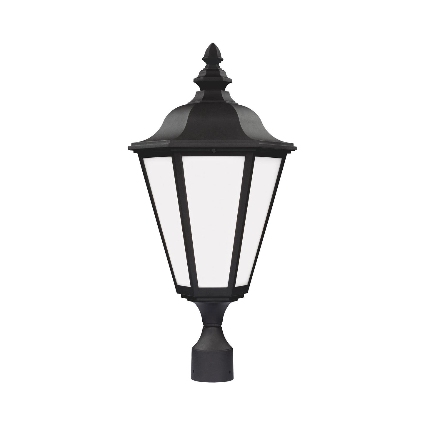 Brentwood Outdoor Post Light in Smooth White.
