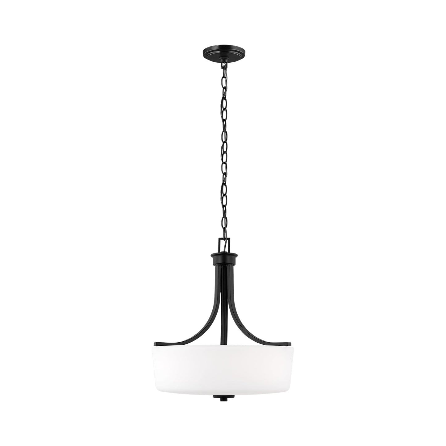 Canfield Pendant Light in Midnight Black.