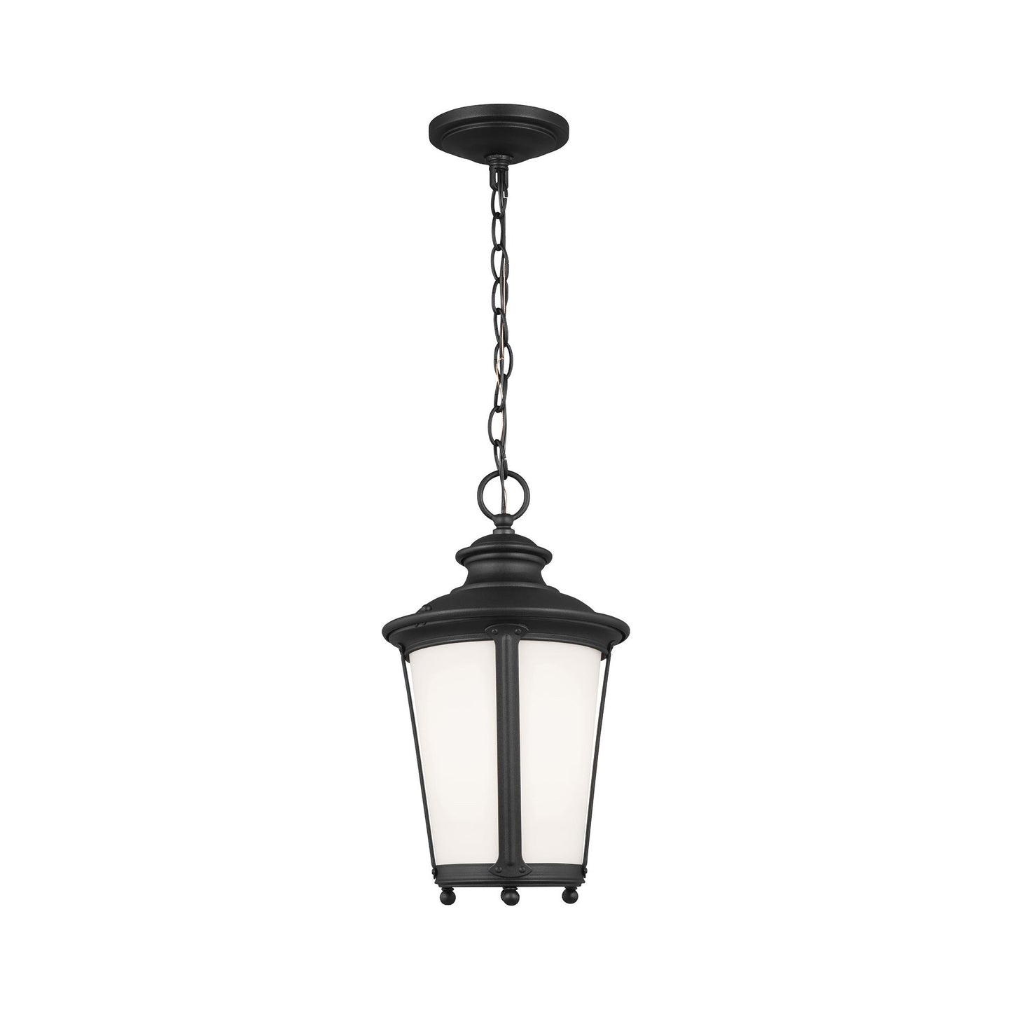 Cape May Outdoor Pendant Light in Black.