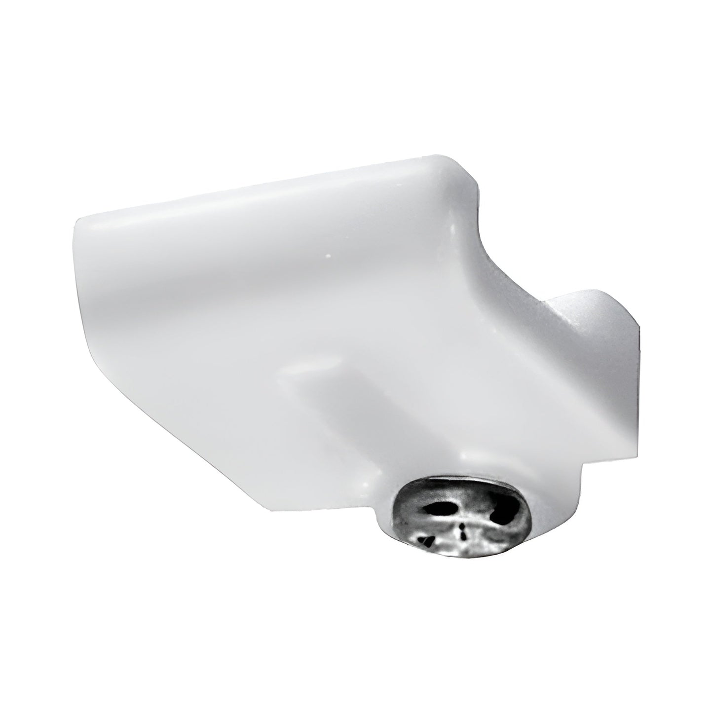 Disk Light Mounting Clip in White.