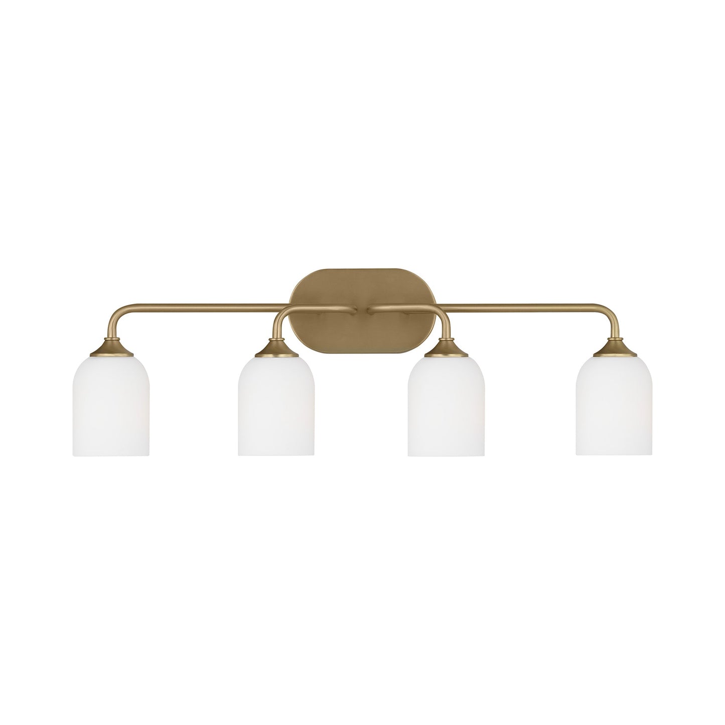 Emile Bath Vanity Light in Satin Bronze (4-Light).
