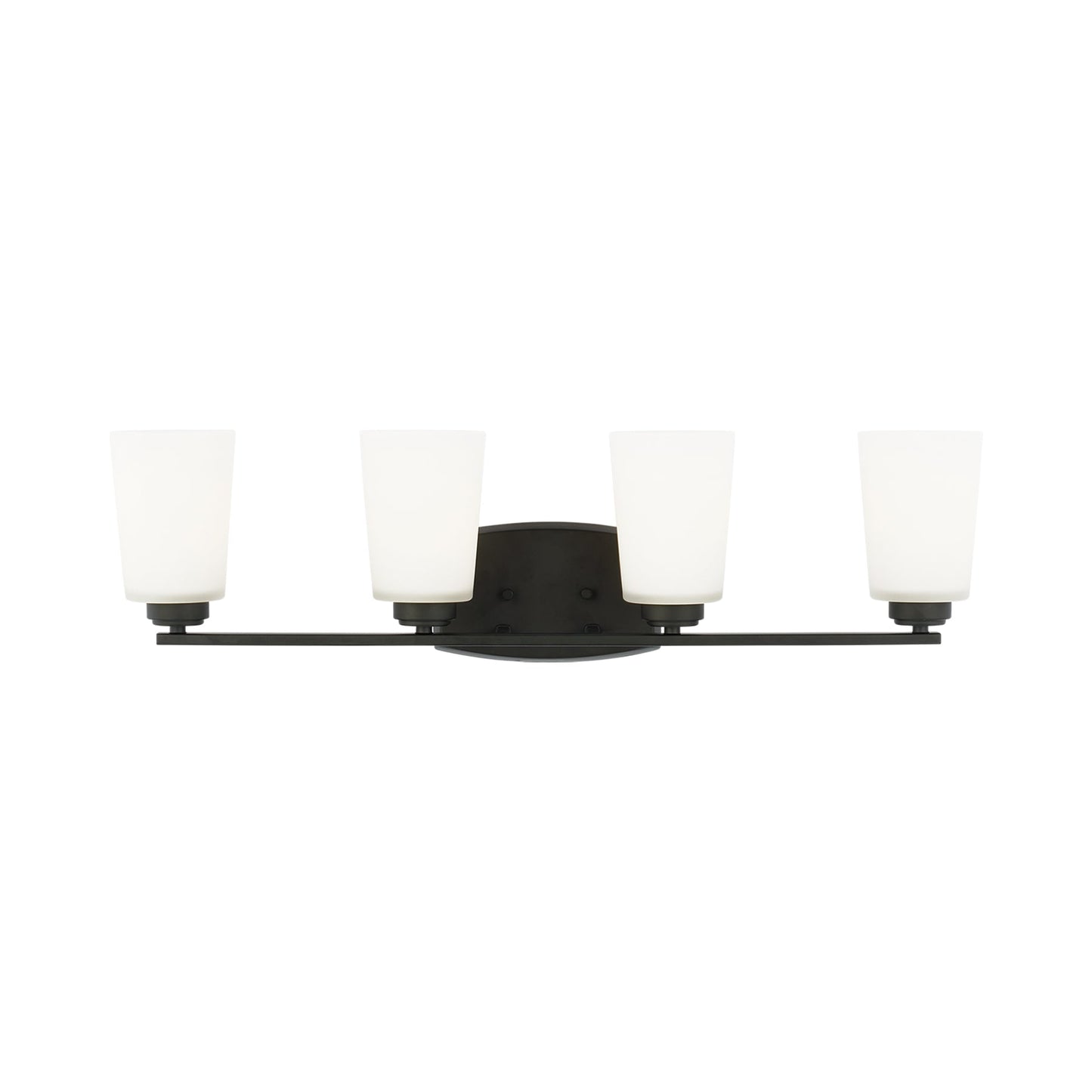 Franport Bath Wall Light in Midnight Black (4-Light).