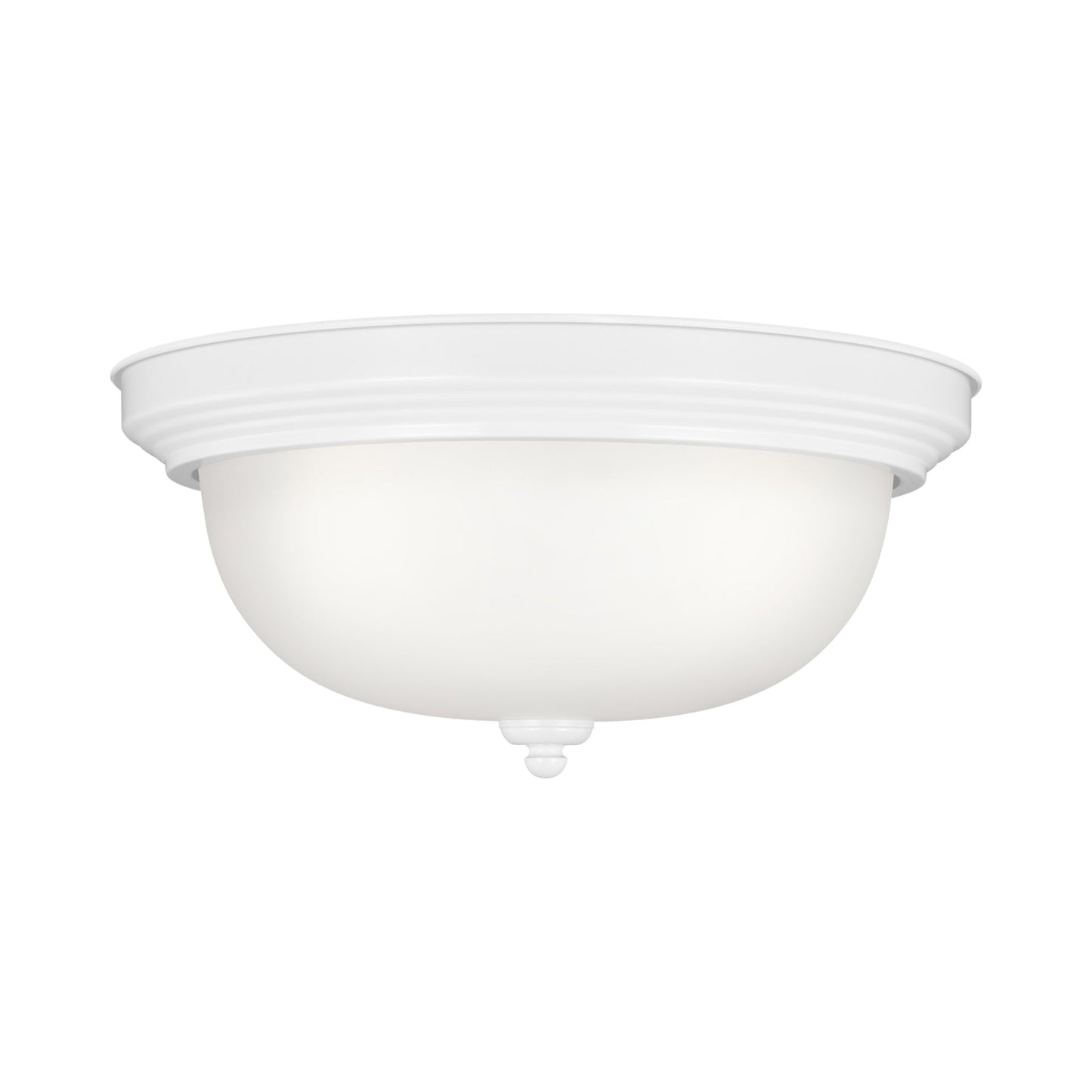 Geary Flush Mount Ceiling Light in White (3-Light).