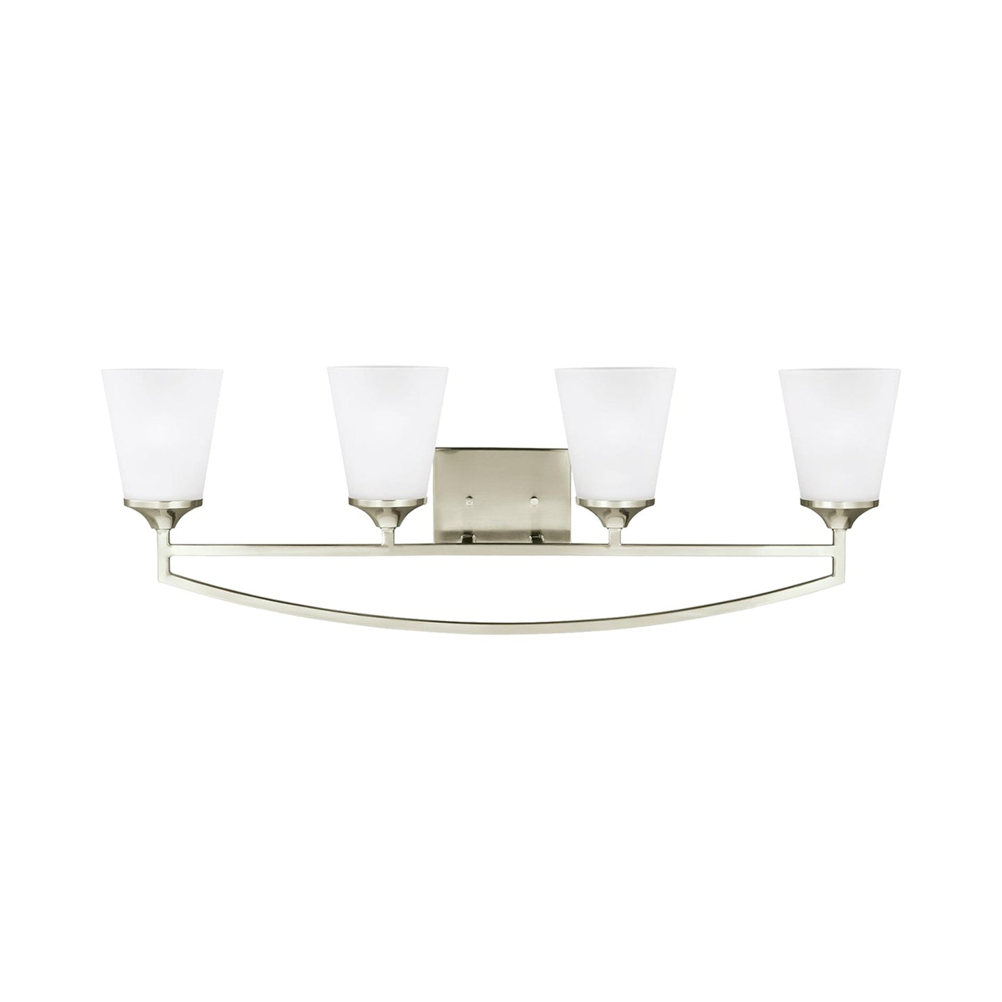 Hanford Bath Wall Light in Brushed Nickel (4-Light).