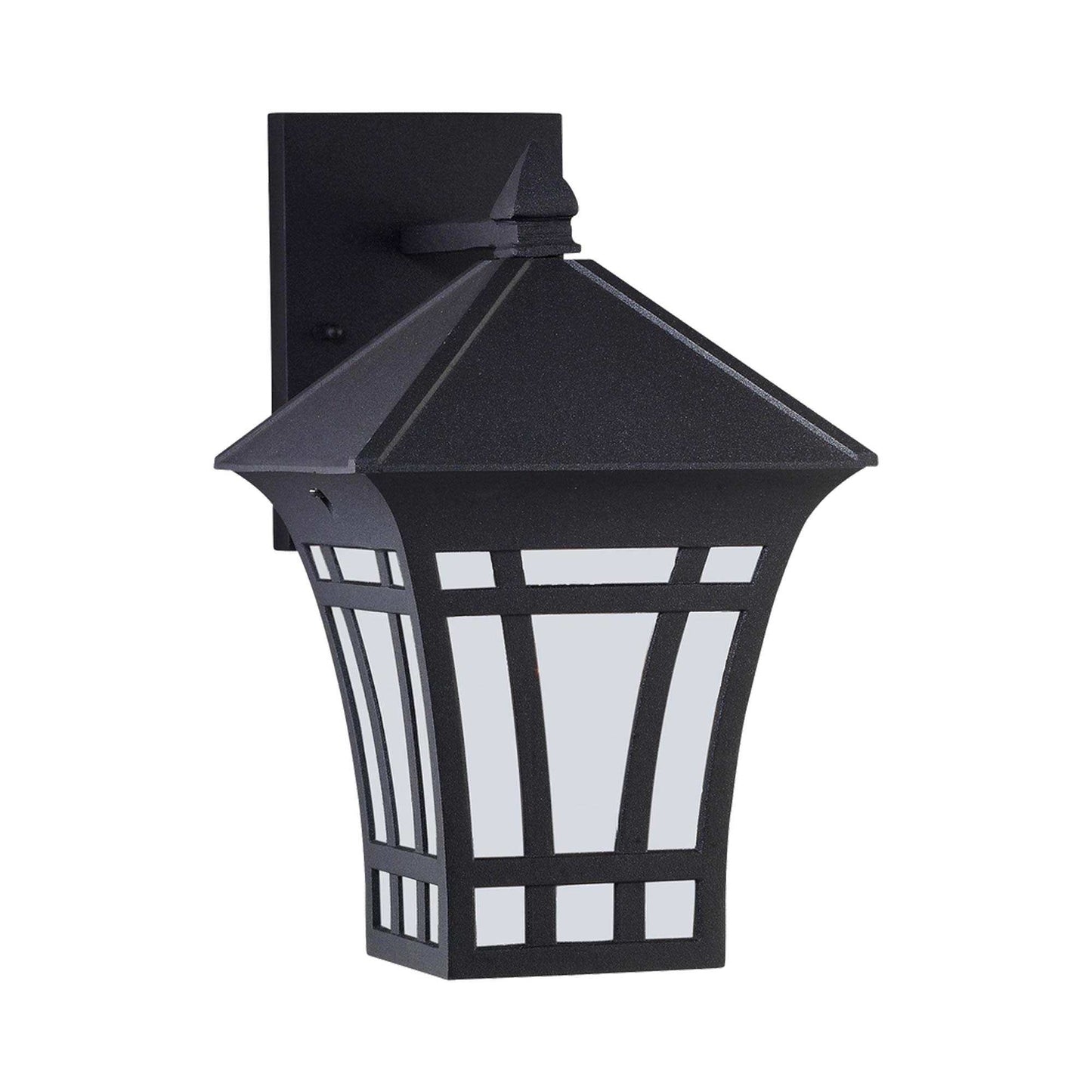Herrington Outdoor Wall Light in Etched (11.75-Inch).