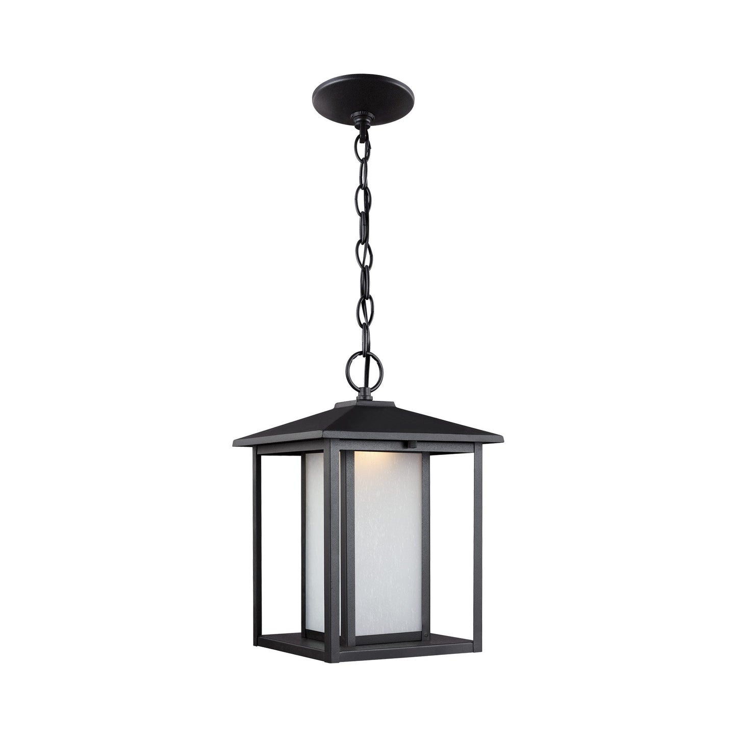 Hunnington Outdoor LED Pendant Light in Black.