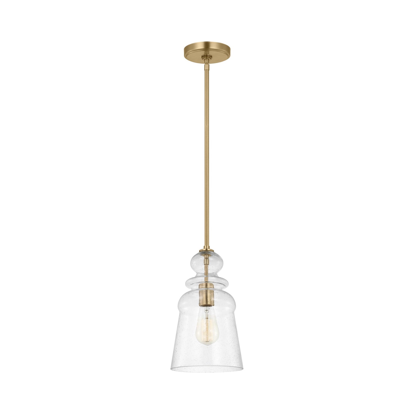 Kea Pendant Light in Satin Brass.