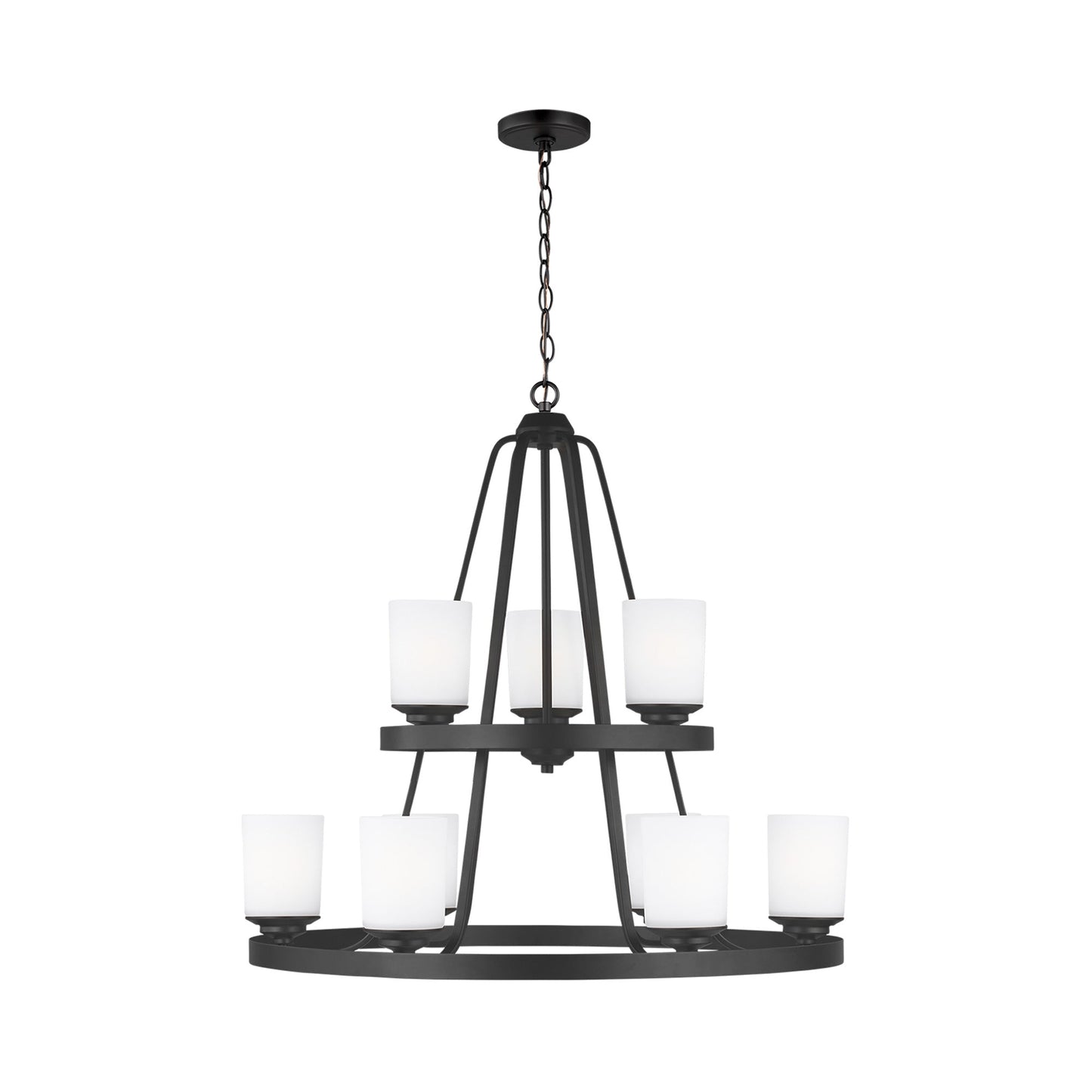 Kemal Chandelier in Midnight Black (9-Light).