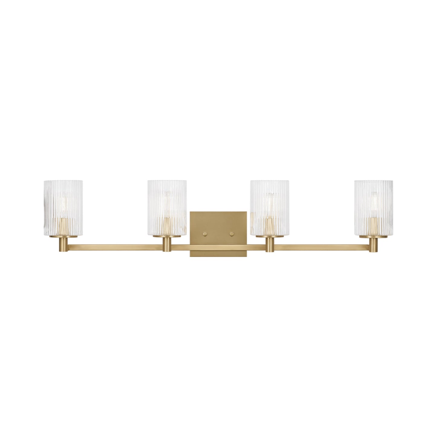 Lando Bath Vanity Light in Satin Brass (4-Light).