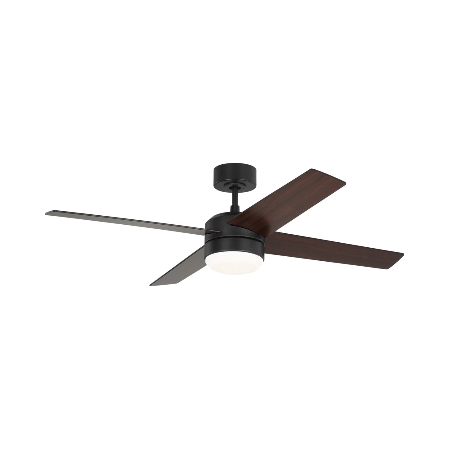Loni LED Ceiling Fan in Midnight Black.