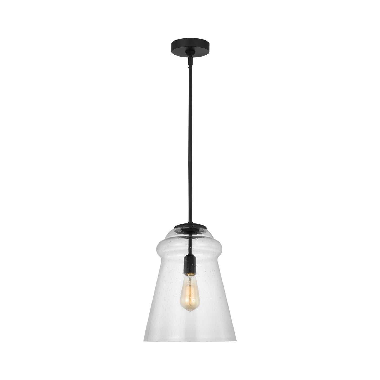 Loras Pendant Light in Midnight Black.