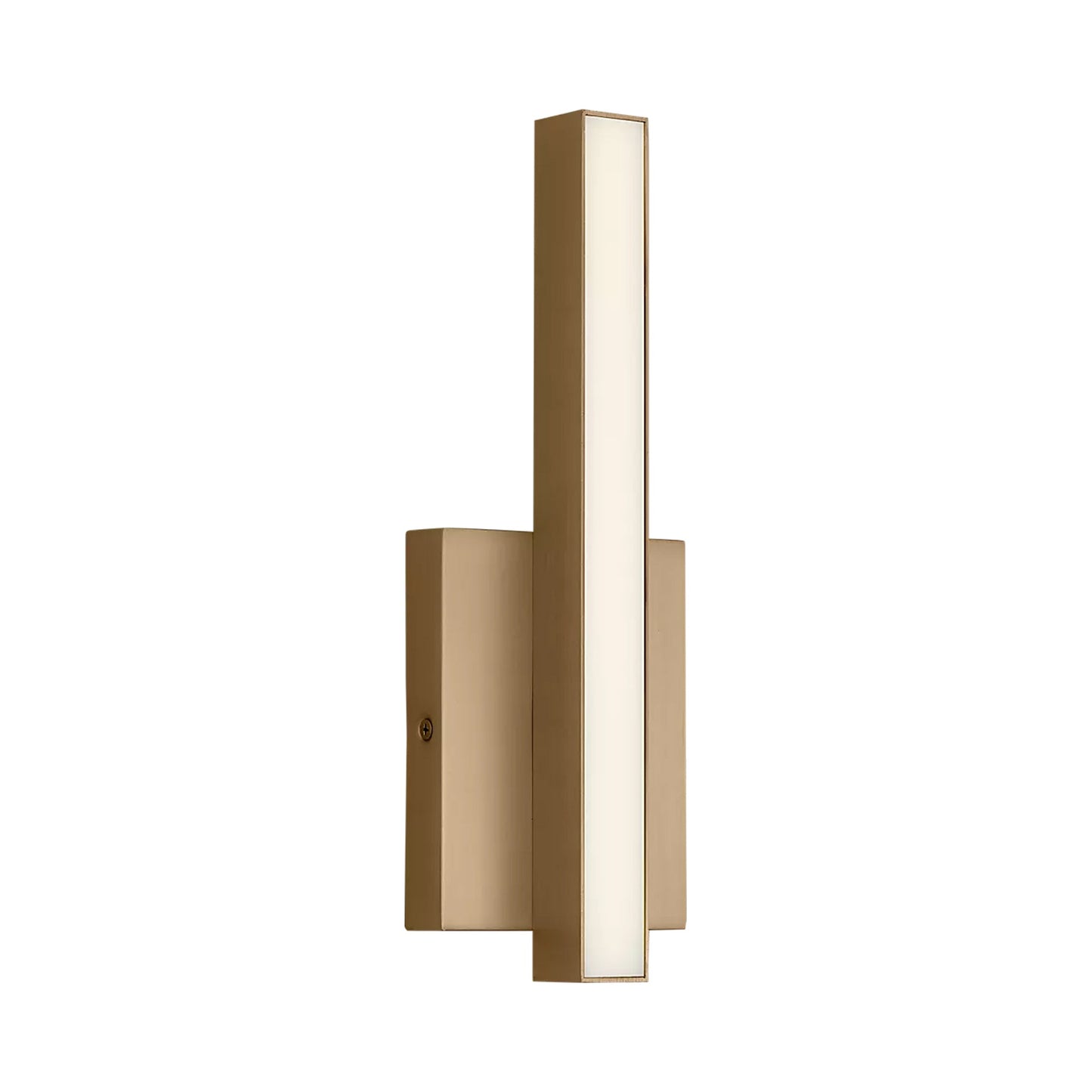 Marque LED Bath Wall Light in Satin Brass.
