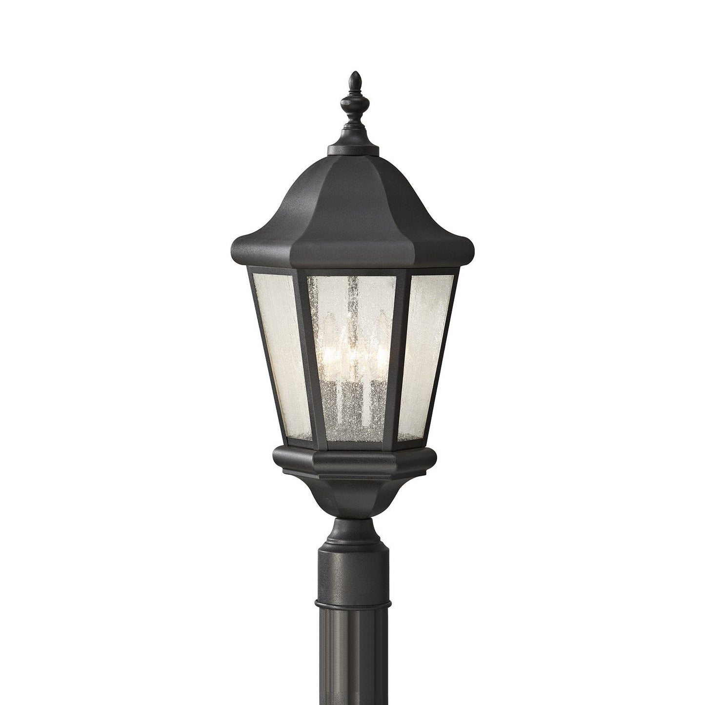 Martinsville Outdoor Post Light in Black.