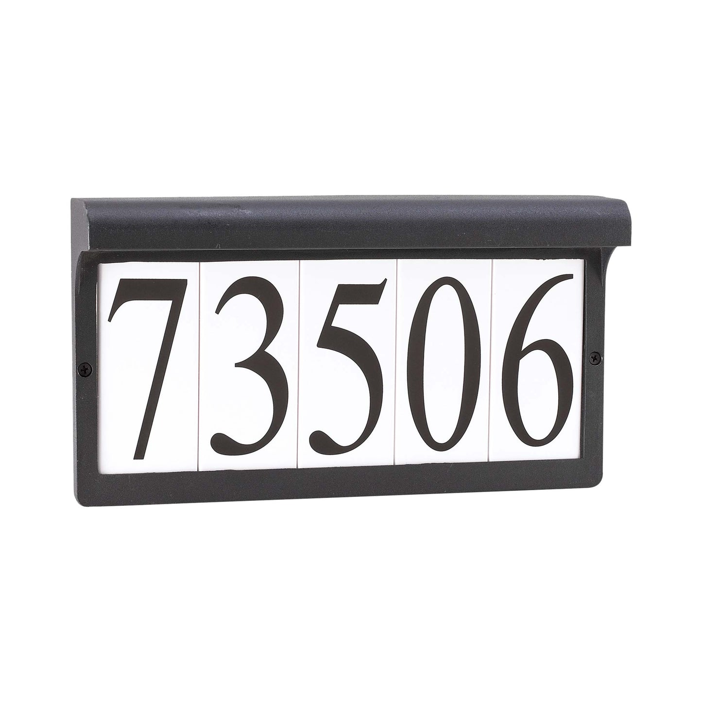 Outdoor Address Light in Black.
