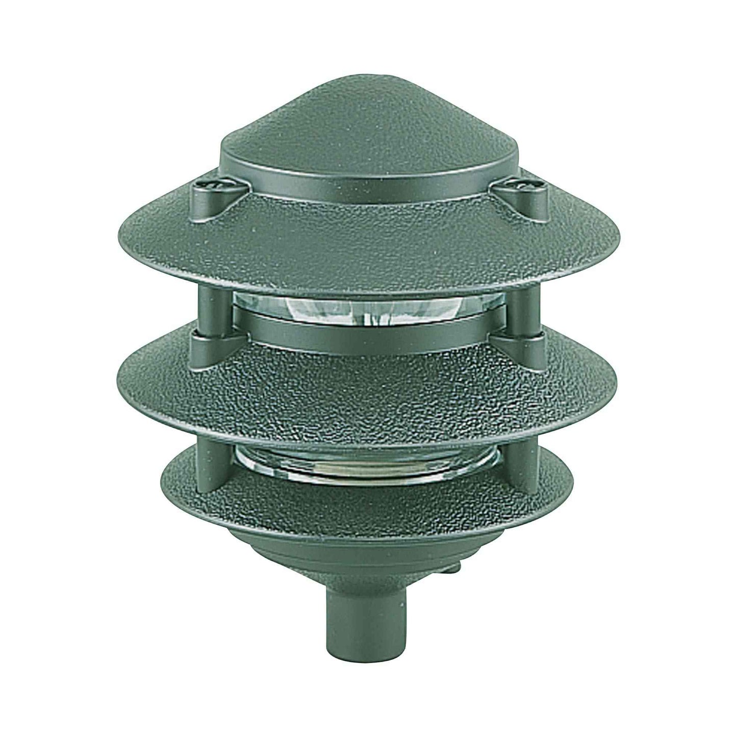 Outdoor Path Light in Emerald Green.
