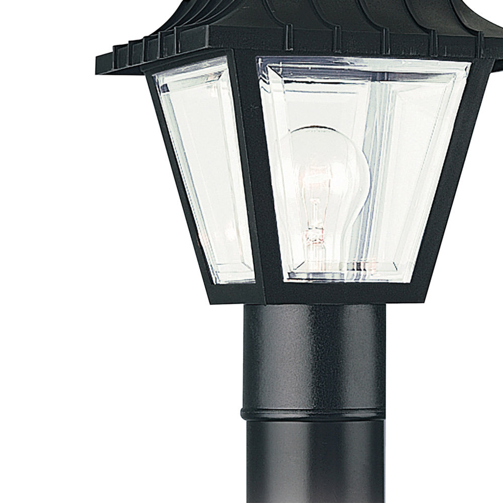 Outdoor Polycarbonate Lantern Post Light in Detail.